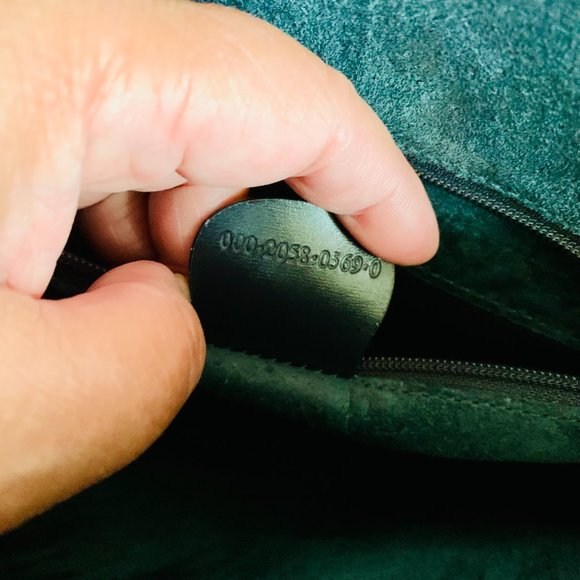 GUCCI VINTAGE EXOTIC PYTHON HANDLE BAG WITH DUST BAG MADE IN ITALY - Picture 12 of 16